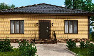 Проекты одноэтажных домов из кирпича | Строй-Блг - Белгород от 3620 рублей